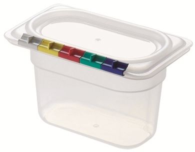 Гастроемкость 1/9 h=100 мм. 176*108 мм. 0,9 л. п/п прозрачная /1/18/