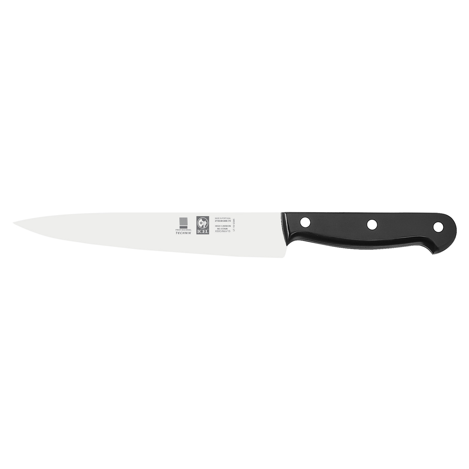 Нож для мяса 170/300 мм. черный TECHNIC Icel /1/6/