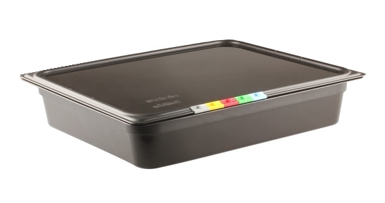 Гастроемкость 1/2 h= 40 мм. 325*265 мм. 2,3 л. п/п черная /1/24/