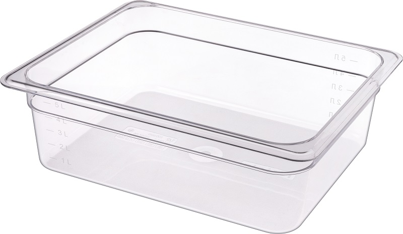 Гастроемкость 1/2 h=100 мм. 325*265 мм. 6 л. поликарб. прозрач. /1/12/