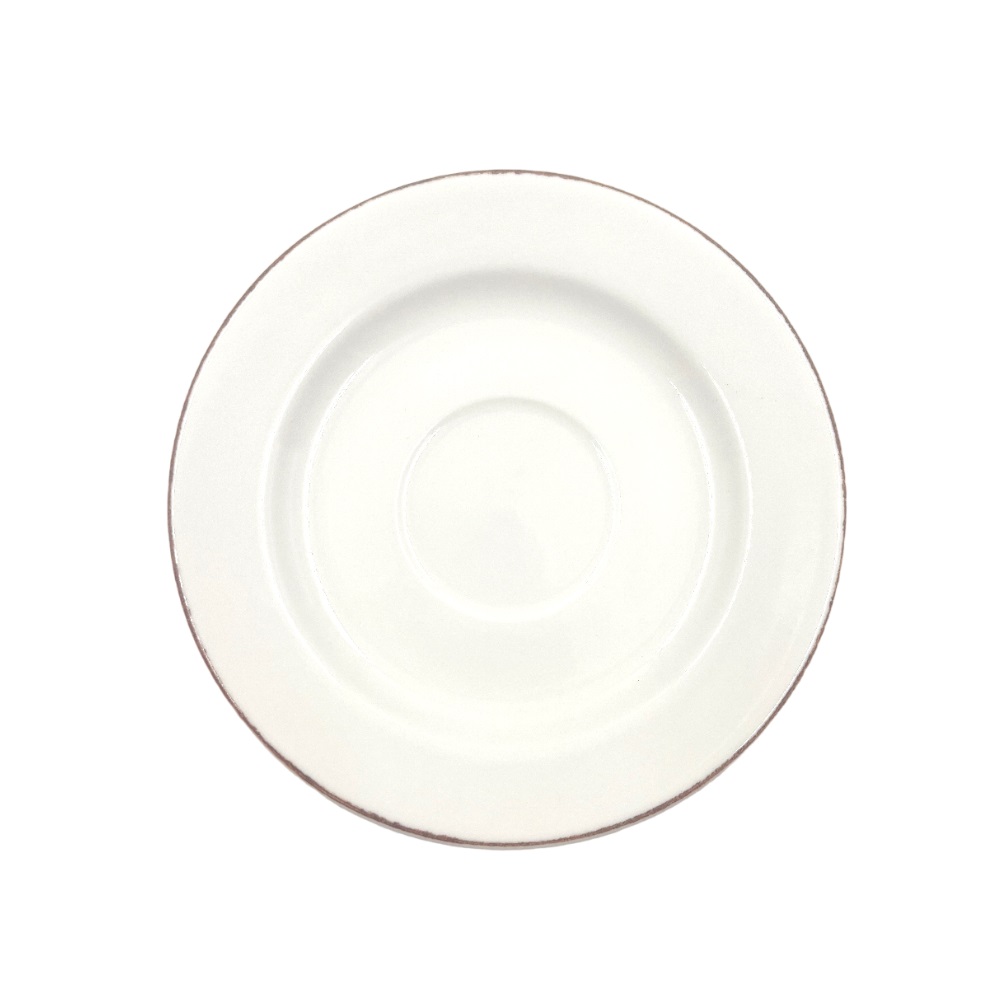 Блюдце d=160 мм. Ретро коричневый край (чашка 69214, 69212), форма Банкет Bonna /1/6/1848/ ВДОХНОВЕНИЕ