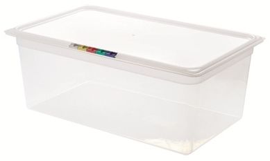 Гастроемкость 1/1 h=200 мм. 530*325 мм. 26,5 л. п/п прозрачная /1/3/