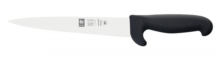 Нож разделочный 220/350 мм. черный с доп. защитой PROTEC Icel /1/6/