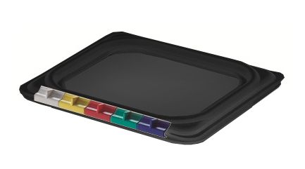 Крышка для гастроем. 1/6 п/п черная /1/12/