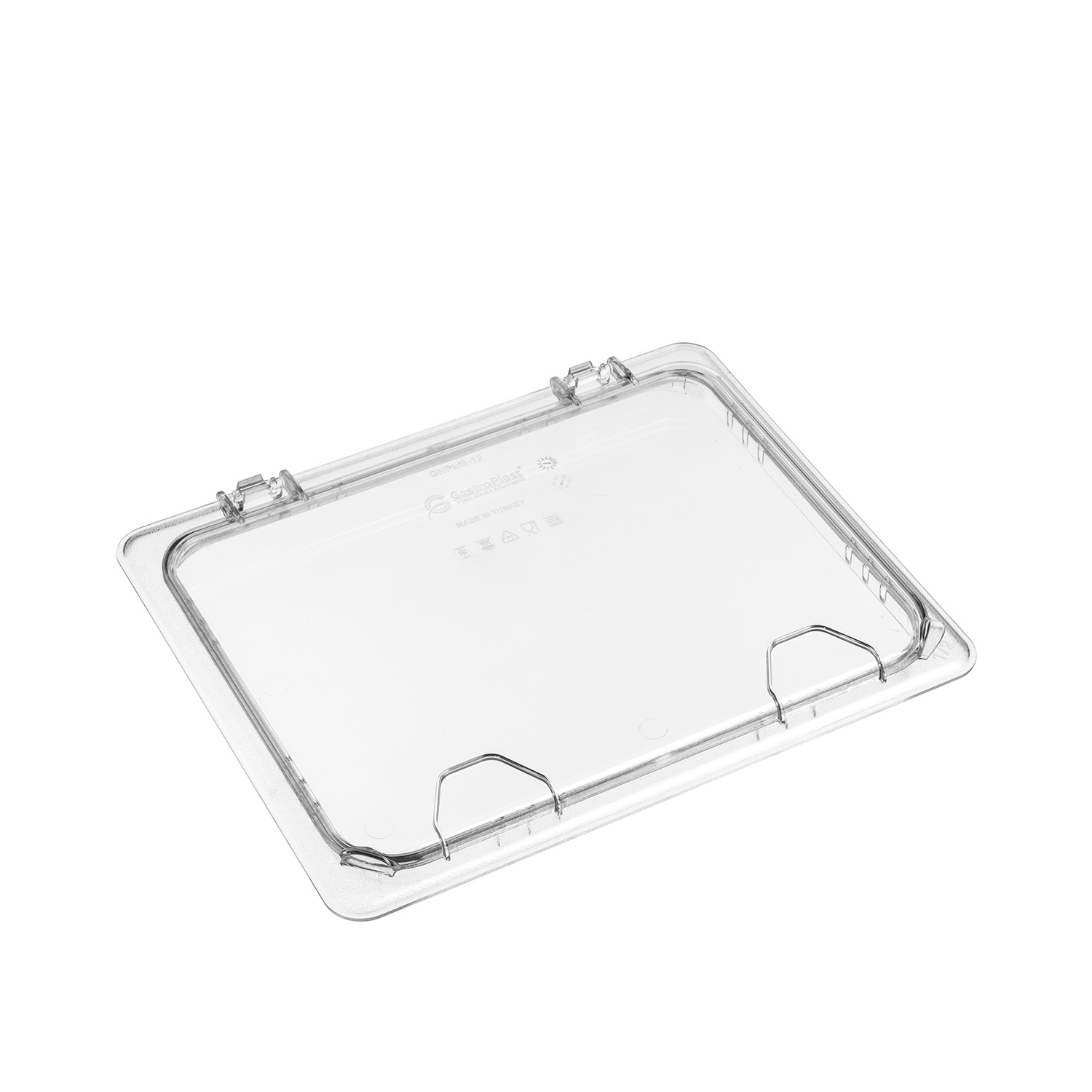 Крышка для гастроем. 1/2 поликарб.прозрач. (-40/+99С) откидная (гастр.79755,79757,79758,79760) GP /1/12/