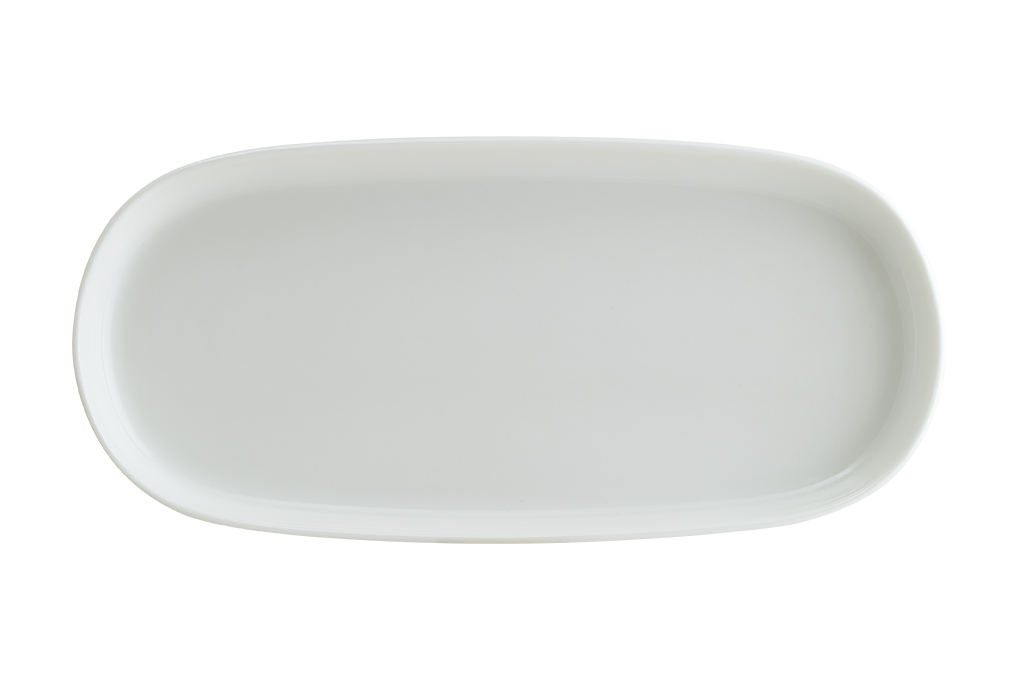 Блюдо овальное 180*90 мм. Белый, форма Хюгге Bonna /1/12/