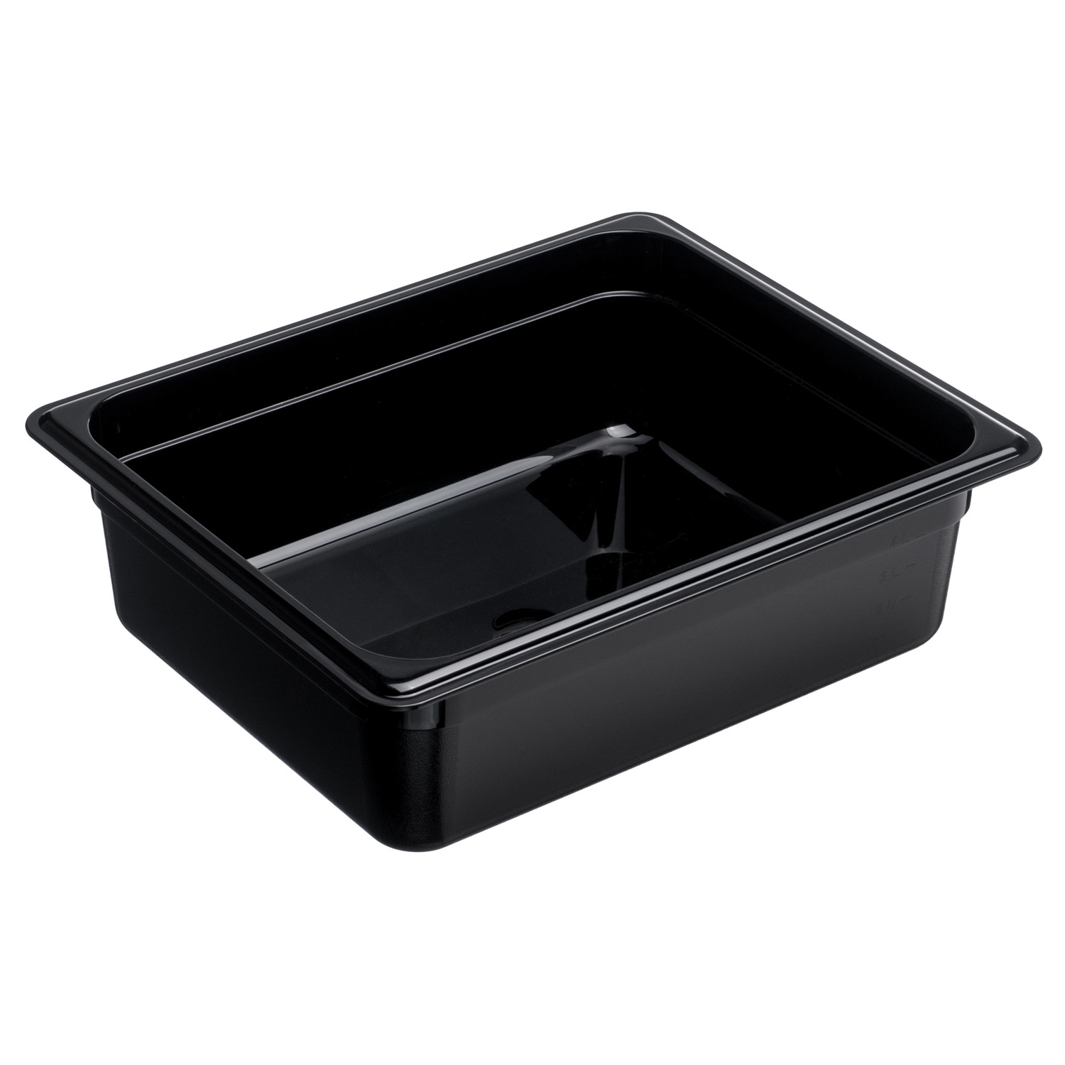Гастроемкость 1/2 h=100 мм. 325*265 мм. 6 л. поликарб. черная GP /1/12/