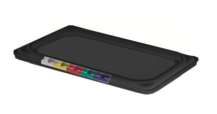 Крышка для гастроем. 1/3 п/п черная /1/36/