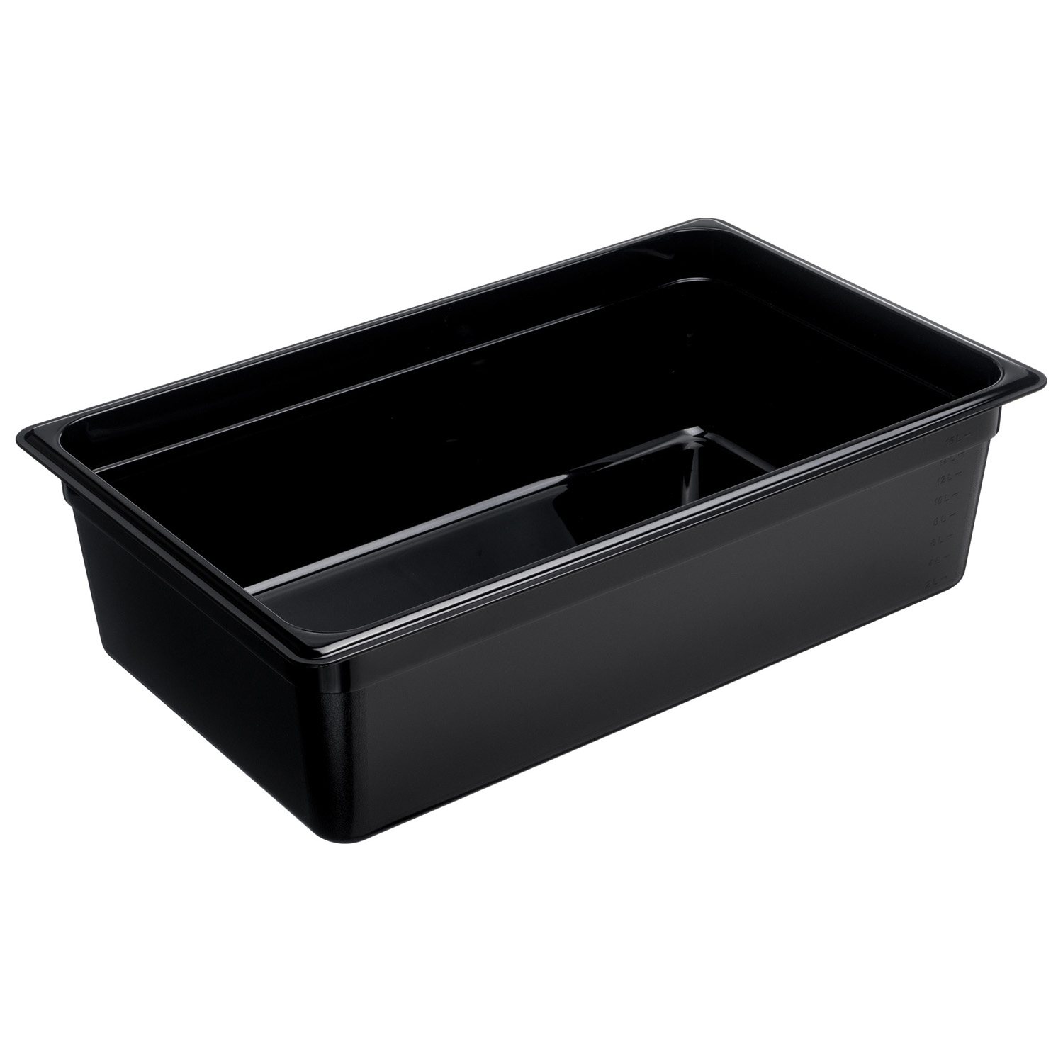 Гастроемкость 1/1 h=150 мм. 530*325 мм. 19,1 л. поликарб. черная GP /1/6/