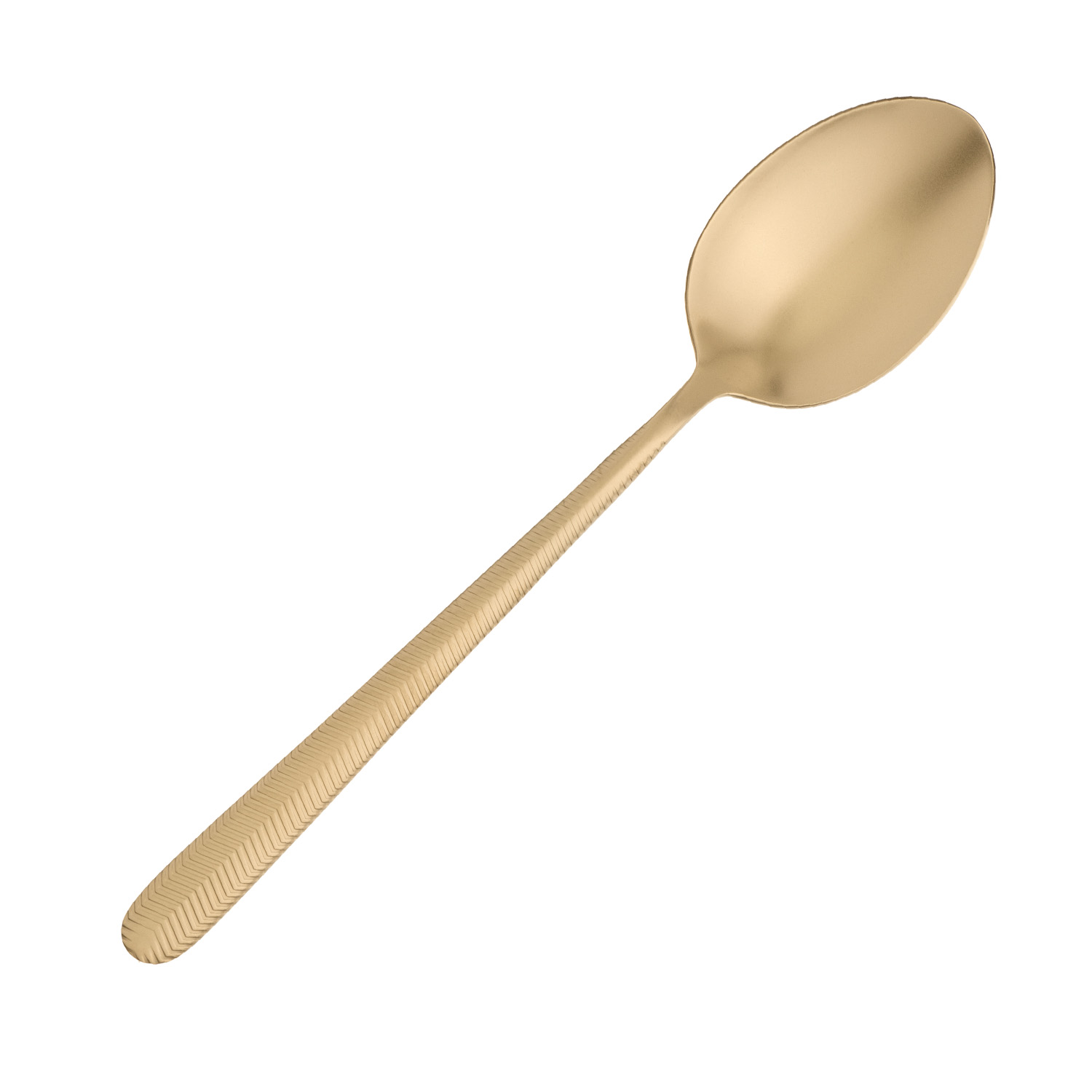 Ложка столовая Иллюзион Золотая 18/10 2,5 мм 19,8 см. Bonna /12/