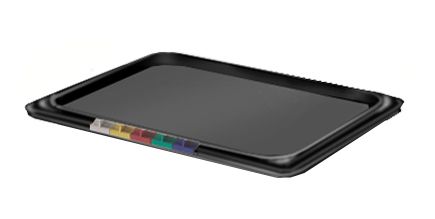 Крышка для гастроем. 1/2 п/п черная /1/8/