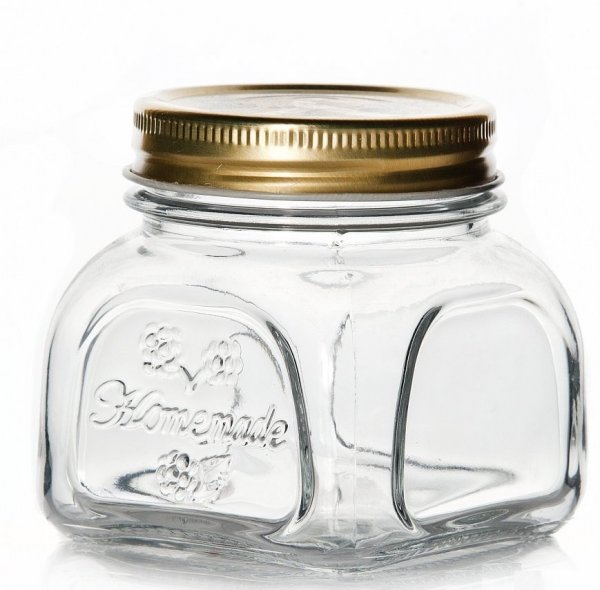 Банка для сыпучих прод. 300 мл. с метал. крышкой Хоммейд /1/24/960/