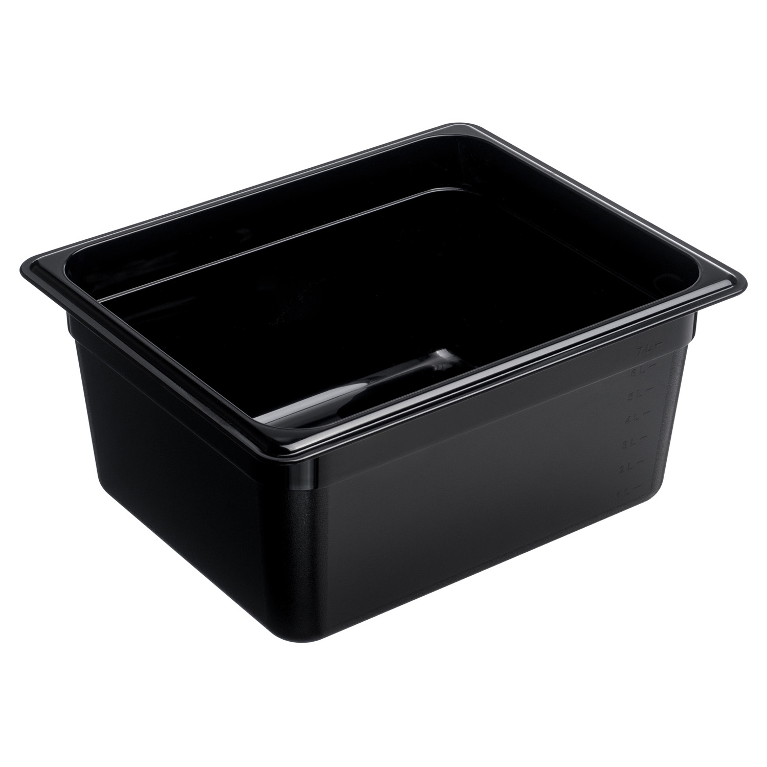 Гастроемкость 1/2 h=150 мм. 325*265 мм. 8,7 л. поликарб. черная GP /1/12/