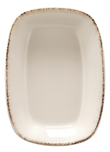 Соусник 120*85 мм. 100 мл. h=30 мм., касалетка Ретро коричневый край, форма Гурмэ Bonna /1/12/3612/ ВДОХНОВЕНИЕ