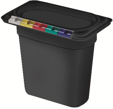 Гастроемкость 1/9 h=150 мм. 176*108 мм. 2,4 л. п/п черная /1/12/