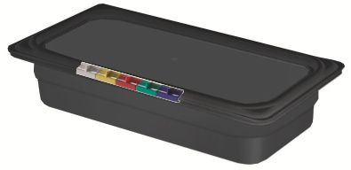 Гастроемкость 1/3 h= 65 мм. 325*176 мм. 2,4 л. п/п черная /1/7/