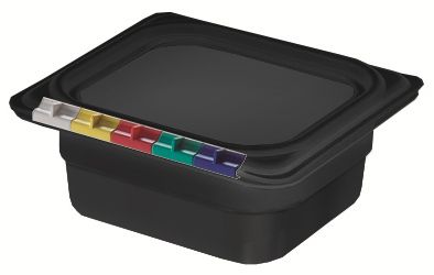 Гастроемкость 1/6 h= 65 мм. 176*162 мм. 1 л. п/п черная /1/14/