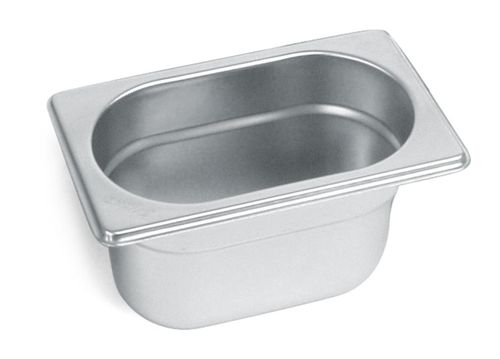 Гастроемкость 1/9 h= 65 мм. 176*108 мм. 0,6 л. нерж. MGsteel /1/48/