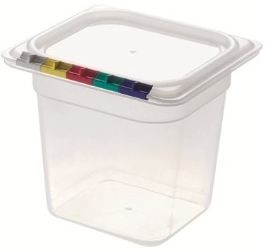 Гастроемкость 1/6 h=150 мм. 176*162 мм. 2,2 л. поликарб. прозрач. /1/8/