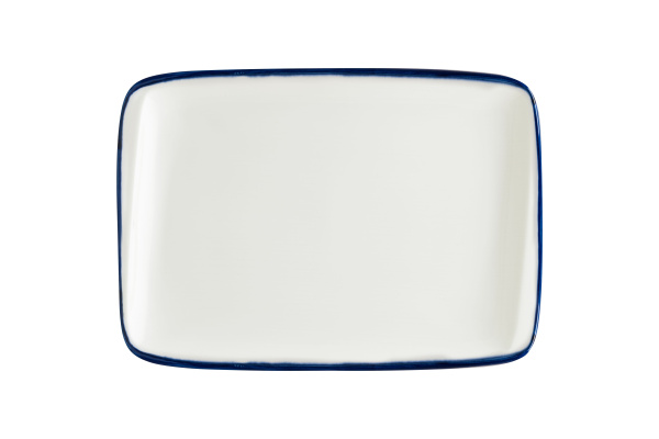 Блюдо прямоуг. 230*160 мм. Линеа Синий, форма Мув Bonna/1/12/1260/