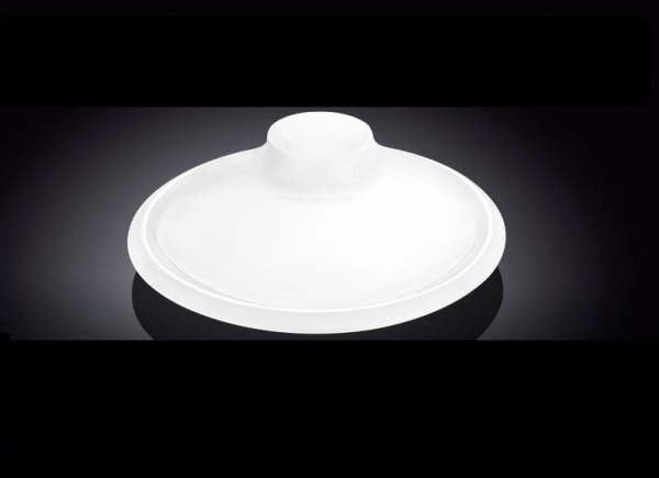 Блюдо для подачи круглое d=200 мм. с соусником, утолщенный край Wilmax /1/6/36/