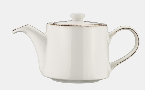 Чайник 400 мл. заварочный Ретро коричневый край, форма Банкет Bonna /1/6/186/ ВДОХНОВЕНИЕ