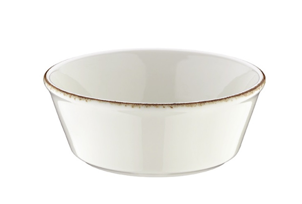 Салатник d=120 мм. 290 мл. h=47 мм. штабелир. Ретро коричневый край, форма Банкет Bonna /1/24/1296/ ВДОХНОВЕНИЕ