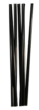 Трубочки кокт. 0,8*24 см. 250 шт/уп. прямые черные Милк
