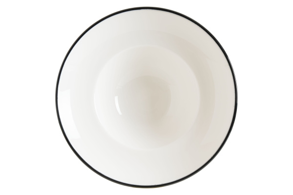 Тарелка d=270 мм. глубокая 450 мл. h=56 мм. Линеа Черный, форма Гурмэ Bonna /1/6/408/