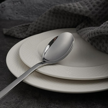 Ложка столовая, "NABUR" цевет серебро