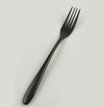 Вилка столовая ,покрытие PVD,черный матовый цвет,серия "Alessi-Black" P.L.