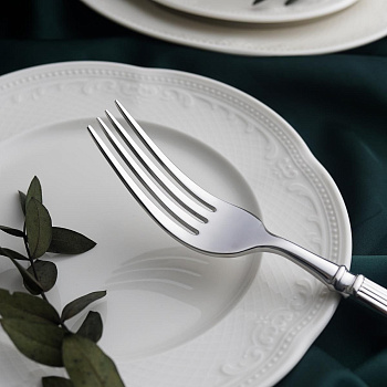Вилка столовая, "Rome" цвет серебро