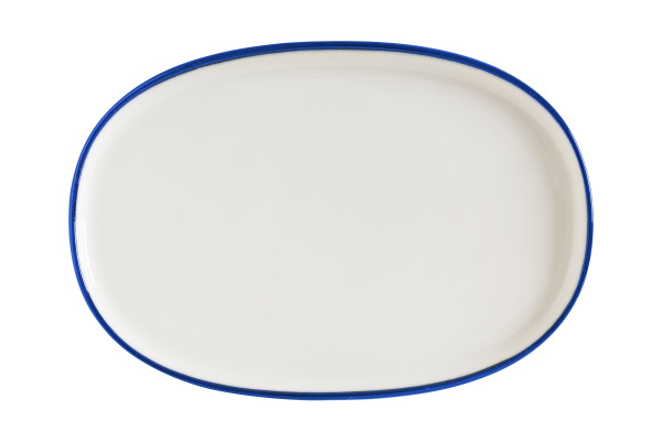 Блюдо овальное 340*230 мм. Линеа Синий, форма Хюгге Bonna /1/6/534/
