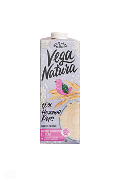 Молоко растительное Vega Natura Нежный рис 1.5% 1L 