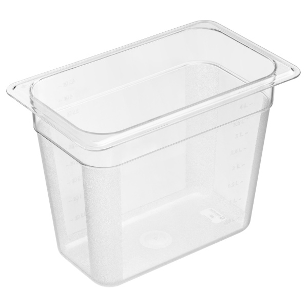 Гастроемкость 1/4 h=200 мм. 265*162 мм. 4,7 л. поликарб. прозрачная GP /1/24/