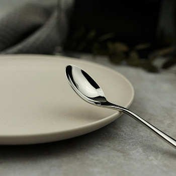 Ложка чайная, "New York" цвет серебро