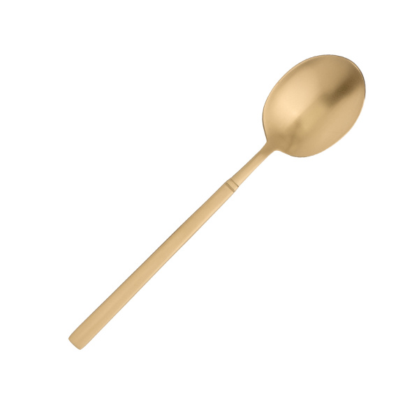 Ложка десертная Грейс Золотая 18/10 3,5 мм 17,3 см. Bonna /12/