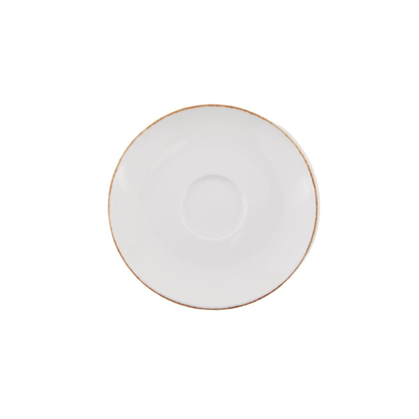 Блюдце d=120 мм. Ретро коричневый край (чашка 69215), форма Гурмэ Bonna /1/6/3648/ ВДОХНОВЕНИЕ