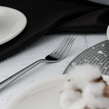 Столовая вилка, "SALSA" цвет серебро