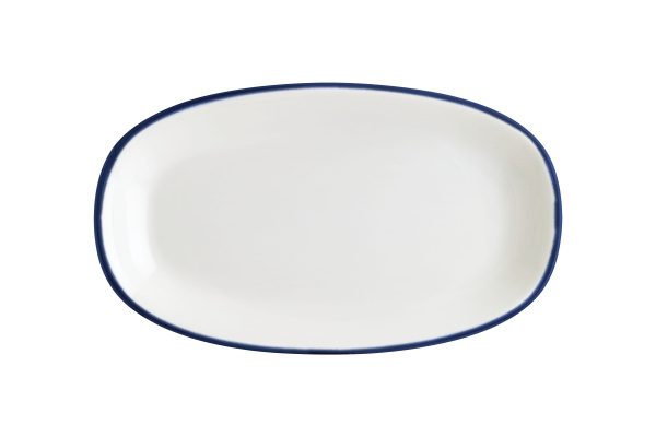 Блюдо овальное 150*85 мм. Линеа Синий, форма Гурмэ Bonna /1/12/3168/