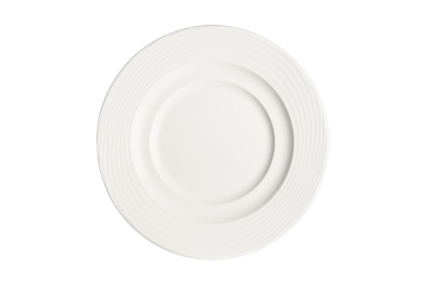Тарелка d=170 мм. Белый Луп узкая полоска Bonna /1/12/1284/