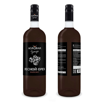 Сироп Лесной Орех (Hazelnut Syrup) «AGROBAR» , 1 л.