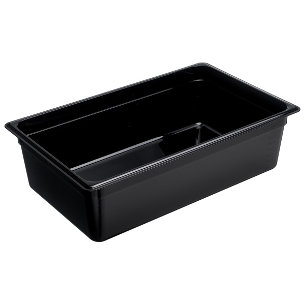Гастроемкость 1/1 h=150 мм. 530*325 мм. 19,1 л. поликарб. черная GP /1/6/