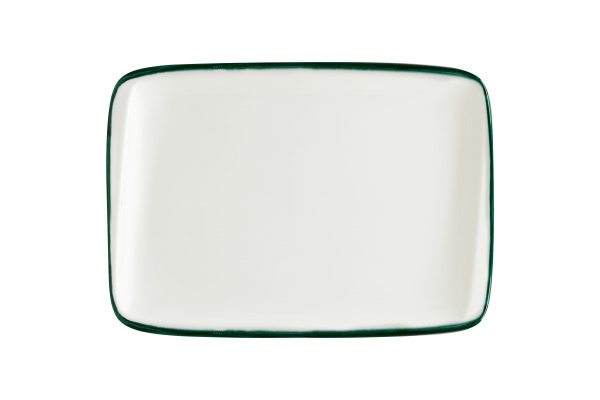 Блюдо прямоуг. 230*160 мм. Линеа Зеленый, форма Мув Bonna/1/12/1260/