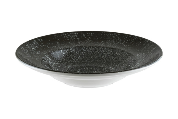 Тарелка d=240 мм. глубокая 400 мл. h=52 мм. Черный Космос, форма Гурмэ Bonna /1/6/432/