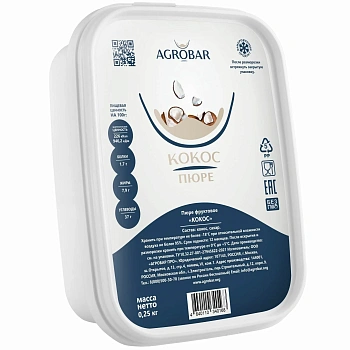 Пюре Кокос 0,25 кг