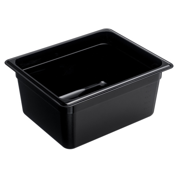 Гастроемкость 1/2 h=150 мм. 325*265 мм. 8,7 л. поликарб. черная GP /1/12/