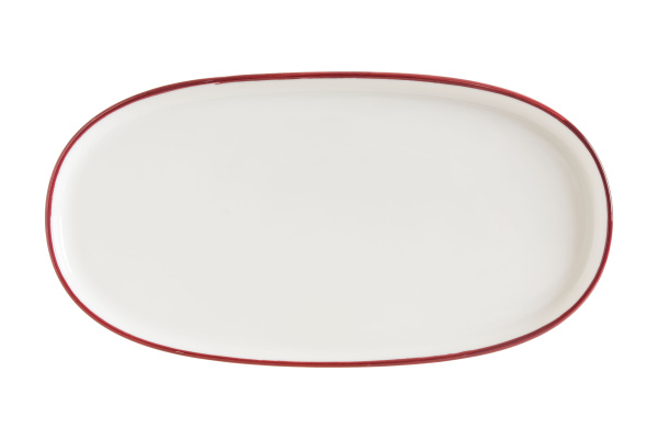 Блюдо овальное 210*100 мм. Линеа Бургундия, форма Хюгге Bonna /1/12/1116/