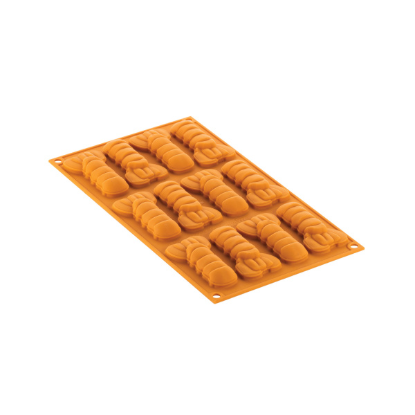 Форма для декора блюд 12 ячеек 20 мл. 81*42 мм. h=14 мм. силикон Silikomart /1/10/