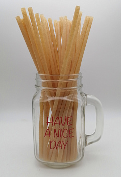 Трубочки из багассы 100 шт., 21 см.